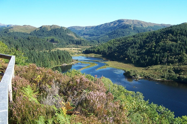 Polloch River from the Loch Shiel view point